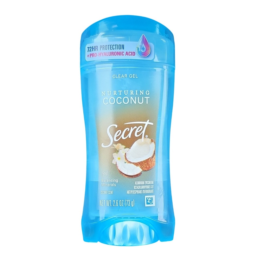 Secret Nurturing Coconut Clear Gel Antiperspirant Deodorant 2.6 oz 72HR
